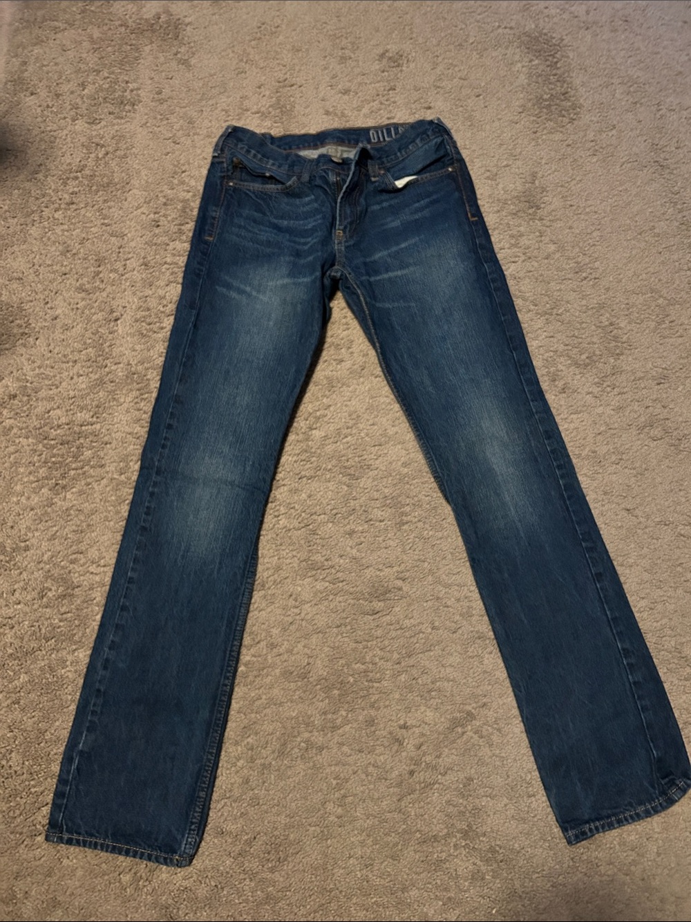Bullhead Men's Skinny Jeans Dark Blue Wash